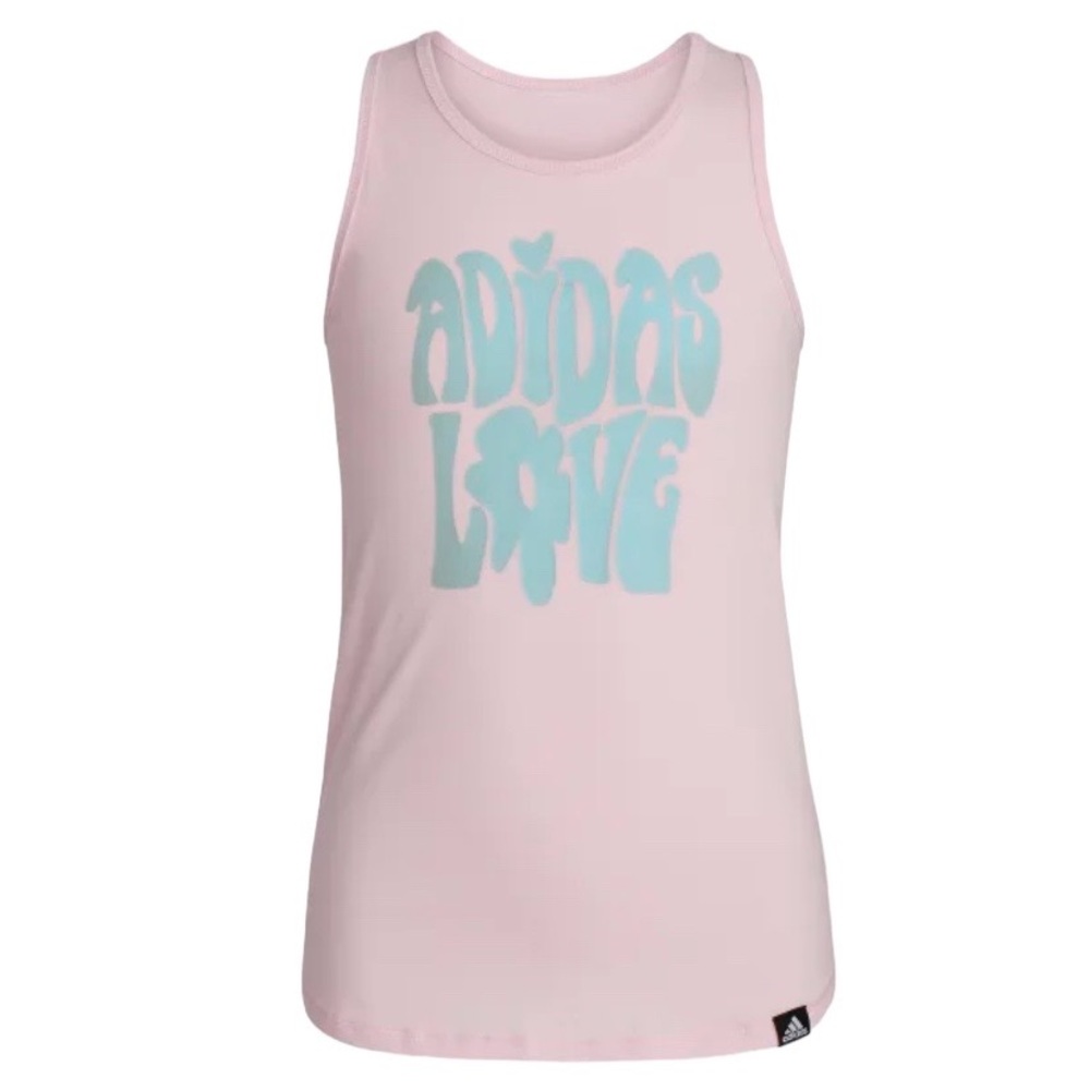 ADIDAS Girl’s Light Pink Racerback Tee  Size: XL